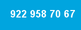 922 958 70 67 922 958 70 67